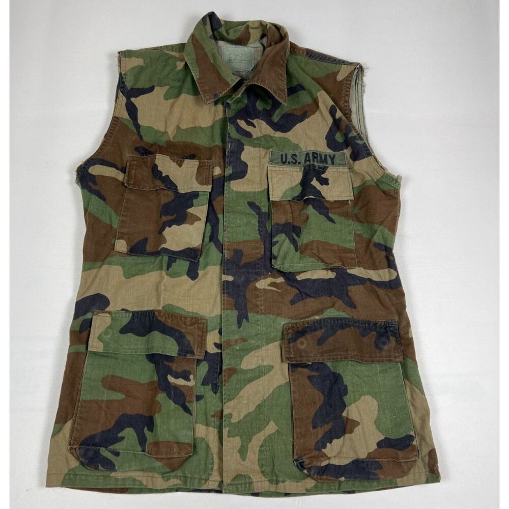 Camo Men's U.S. Army Camouflage Vest - Green, Brown, Black